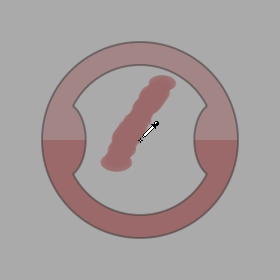 Color sampling ring with thicker sides