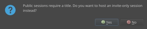 Special error when not setting a title on a public session