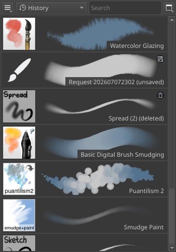 Brush history