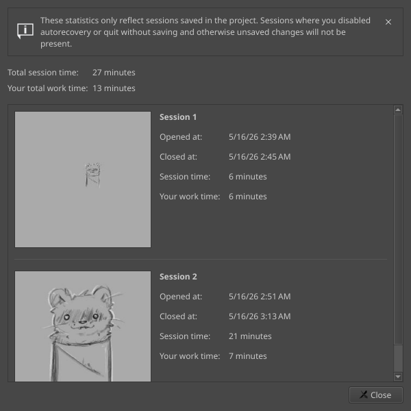 Autorecovery preferences